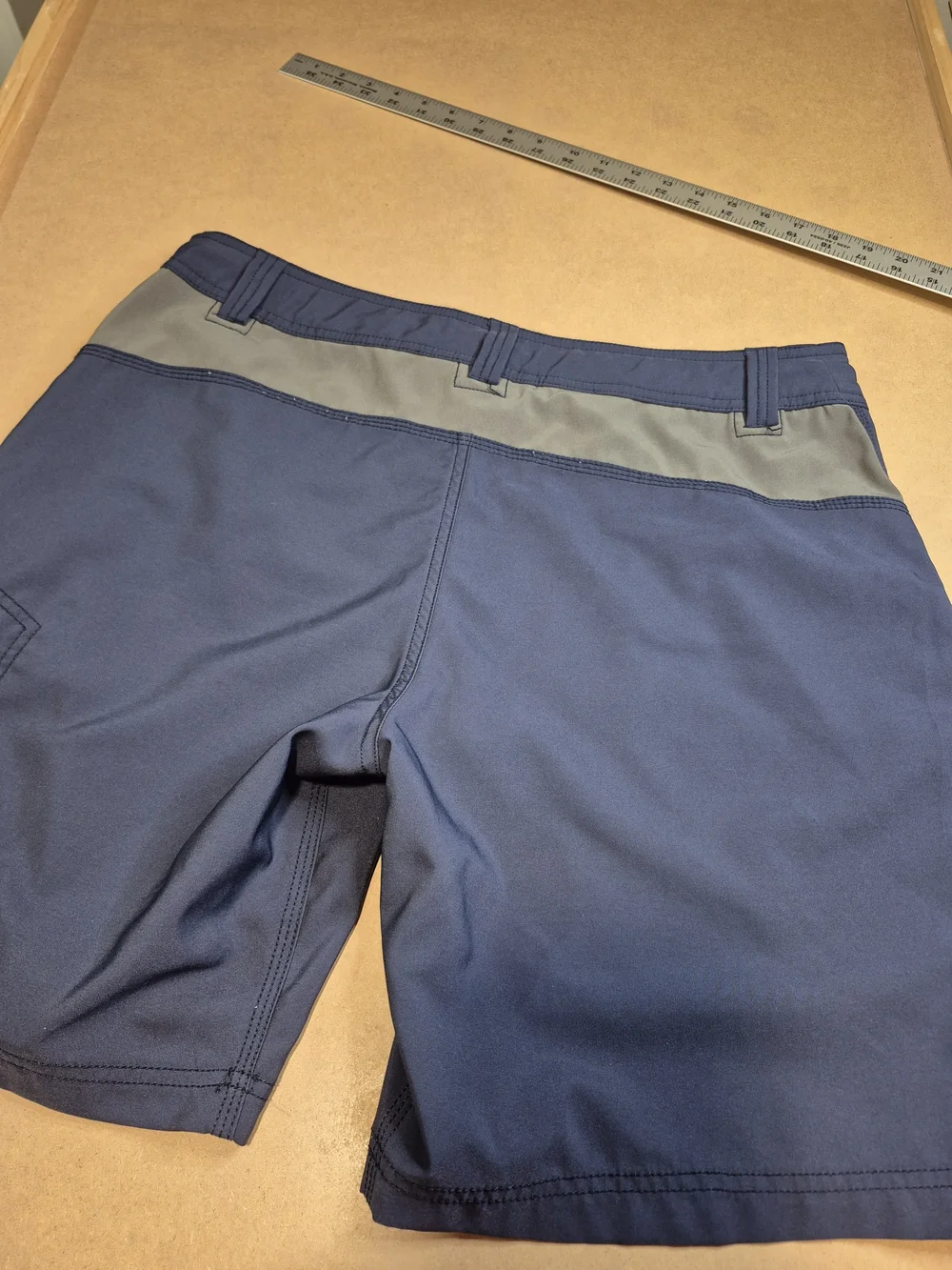 The North Face Navy Blue Athletic Shorts with Zip Pocket 4461/7